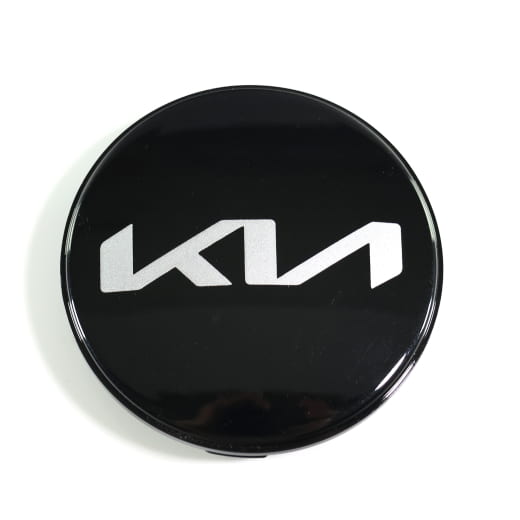 Lot de cache moyeu noir brillant 50mm nouveau logo original Kia | 66400ADE91BLBR-Set