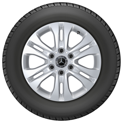 Jantes Sprinter BR907 17 pouces argent 6 doubles branches Mercedes-Benz | A90740128007X45-B