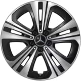 Jeu de jantes 18 pouces CLA C174 à 5 doubles branches Aero noir d'origine Mercedes-Benz