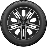 Set de jantes 18 pouces GLB X247 5 doubles branches Aero noir tourné brillant Mercedes-Benz