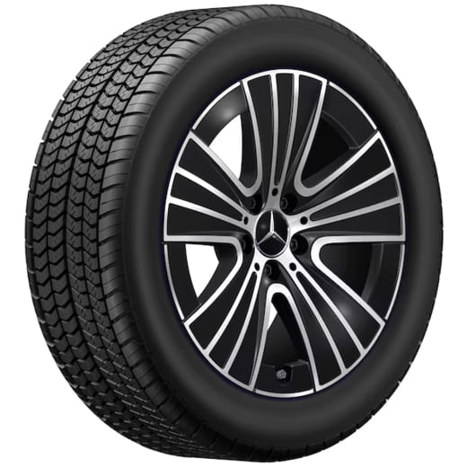 Jeu de jantes 18 pouces GLC SUV X254 noir à 5 branches | A2144012800 7X23-X254
