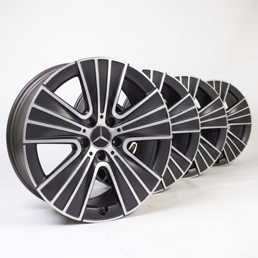 Jeu de jantes 18 pouces GLC SUV X254 noir à 5 branches | A2144012800 7X23-X254