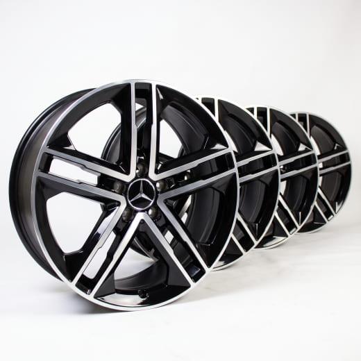 Jeu de jantes Mercedes-Benz d'origine 19 pouces CLA C118/X118 noir  | A17740136007X23-118