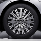 Jantes 19 pouces EQS V297 roue à 15 branches tourné brillant noir pièce d'origine Mercedes-Benz
