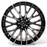 Jeu de jantes 20 pouces Classe S W223/V223 à rayons en Y noir brillant original Mercedes-Benz