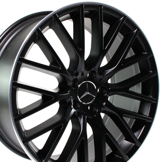 Jeu de jantes 20 pouces Classe S 223 rayons en Y noir mat Original Mercedes-Benz | A22340138/39007X71
