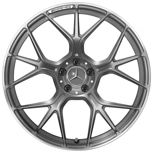Jeu de jantes forgées AMG 21 pouces AMG GT C192 gris Himalaya mat origine Mercedes-AMG | A1924011300/400 7X70