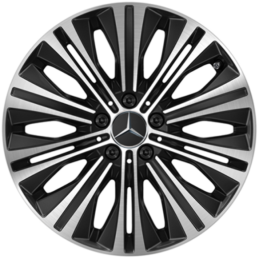 Kit de jantes CLA 18 pouces noir brillant tourné Original Mercedes-Benz | A17740133007X23-118