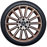 Jeu de jantes AMG 19 pouces Classe B W247 à rayons multiples couleur cuivre Original Mercedes-AMG