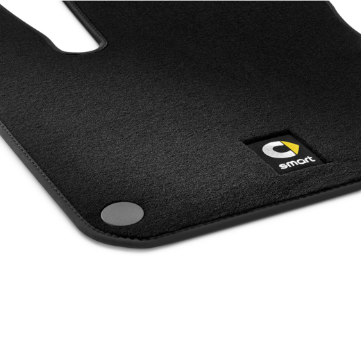 Tapis voiture velours smart 453 noir 2 pièces | A4536809904 9J74