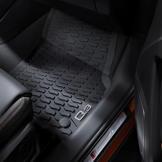 Juego de alfombrillas de goma 2 piezas delanteras Q3 original Audi | 83B061501 041