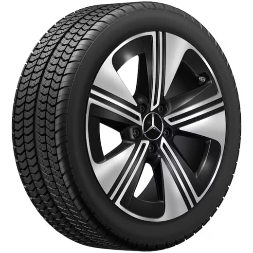 Juego de llantas 18 pulgadas CLA C174 5 radios Aero negro | A1744010300/0500 7X23