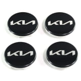 Juego de tapacubos negro satin finish 50mm nuevo logo original Kia