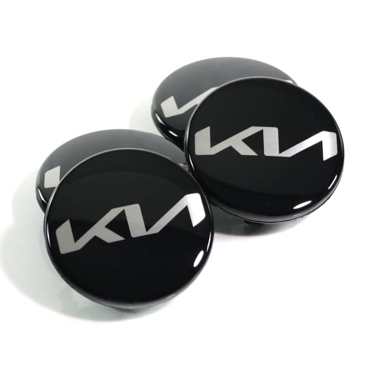 Juego de tapacubos negro brillante 47mm nuevo logo Original Kia | 52960Q2100-Set