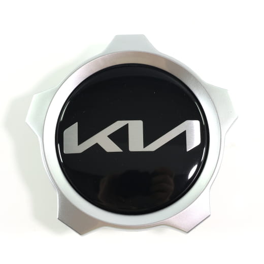 Juego de tapacubos negro brillante con borde plateado, original Kia | 52960Q5SS0-Set