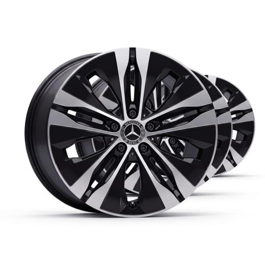 Llantas originales Mercedes-Benz de 18 pulgadas C-Class 206 negro | A2064015100 7X23 / A2064015200 7X23