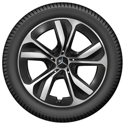 Juego de llantas de 18 pulgadas CLE C236 coupé negro Original Mercedes-Benz | A2364011600 7X23-C236