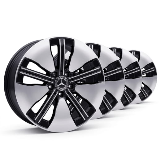Llantas de 18 pulgadas EQA H243 negras originales Mercedes-Benz | A2434011300-7X23-EQA