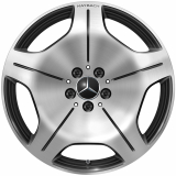 Juego de llantas 19 pulgadas S-Klasse Maybach Z223 5 orificios negro torneado brillante Original Mercedes-Benz