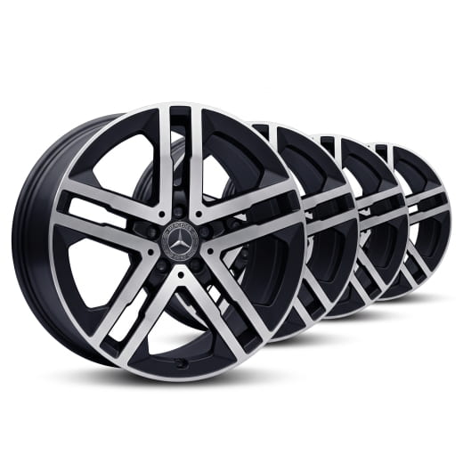 Juego de llantas 19 pulgadas 5 radios dobles GLB X247 original Mercedes-Benz | A24740139007X23-GLB