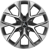 Juego de llantas 19 pulgadas GLC Coupé C254 negro radios en Y Aero Original Mercedes-Benz