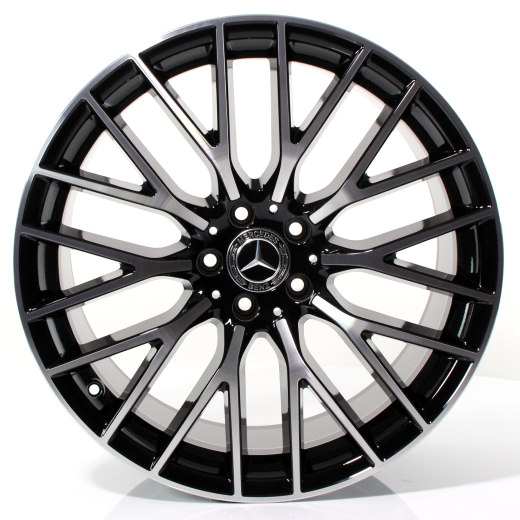 Juego de llantas 20 pulgadas Clase S 223 radios en Y negro original Mercedes-Benz | A22340138/39007X23