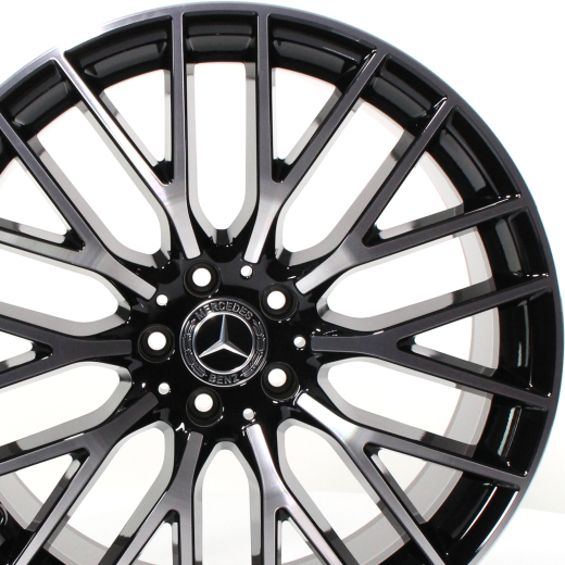 Juego de llantas 20 pulgadas Clase S 223 radios en Y negro original Mercedes-Benz | A22340138/39007X23