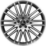 Juego de llantas de 20 pulgadas GLC X254 negro multirradio original Mercedes-Benz