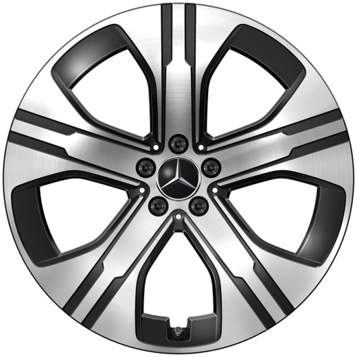 Juego de llantas 21 pulgadas EQE SUV X294 5 radios Aero plata | A2944011000 7X23-X294