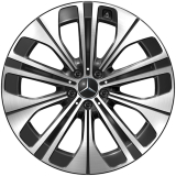 Juego de llantas 21 pulgadas EQS SUV X296 multirradio negro original Mercedes-Benz
