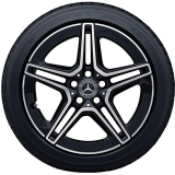 Juego de llantas AMG de 18 pulgadas C-Klasse A205 Cabriolet 5 radios dobles original Mercedes-AMG