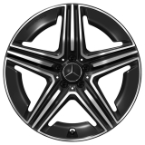 Juego de llantas AMG de 20 pulgadas GLC X254 negro 5 radios dobles Original Mercedes-AMG