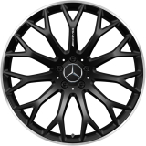 Juego de llantas AMG de 21 pulgadas SL R232 de radios cruzados negro mate Original Mercedes-AMG