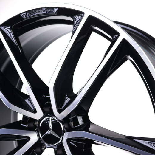 Llantas AMG 23 pulgadas GLS X167 negras 5 radios dobles originales | A1674017700/7800-7X23