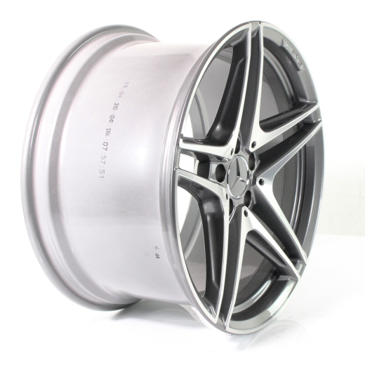 Juego de llantas AMG 19 pulgadas Clase C W205 diseño de 5 radios dobles | A2054016200/6300-7X21