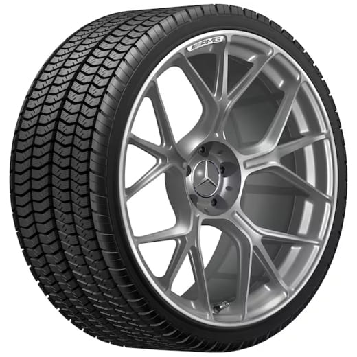 Juego de llantas forjadas AMG 21 pulgadas AMG GT C192 gris Himalaya mate Original Mercedes-AMG | A1924011300/400 7X70