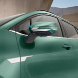 Juego de molduras, carcasa espejo, aspecto aluminio cepillado, Kia Sportage NQ5, original Kia
