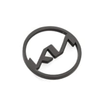 Key chain shopping chip KIA logo black Genuine KIA | KIA10420