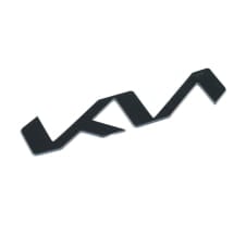 KIA Logo Schriftzug schwarz Heckklappe Motorhaube Front 171mm | KIA-logo-black-171