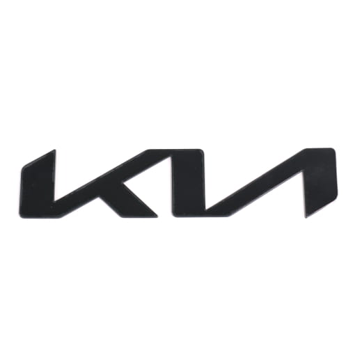 Scritta logo Kia nero portellone cofano frontale 220mm | KIA-logo-black-220