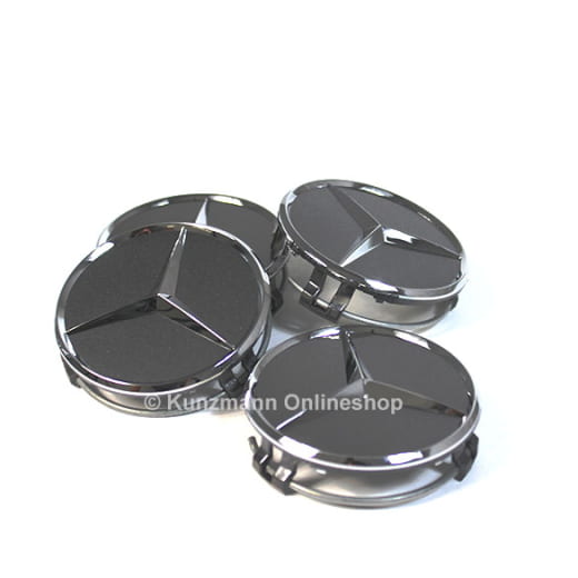 Cache moyeu Mercedes-Benz gris Himalaya avec étoile chromée | A2204000125 7756