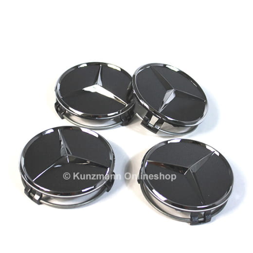 Cache moyeu Mercedes-Benz gris Himalaya avec étoile chromée | A2204000125 7756