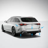 Conversione paraurti posteriore AMG Classe E S214 T-Model Originale Mercedes-AMG