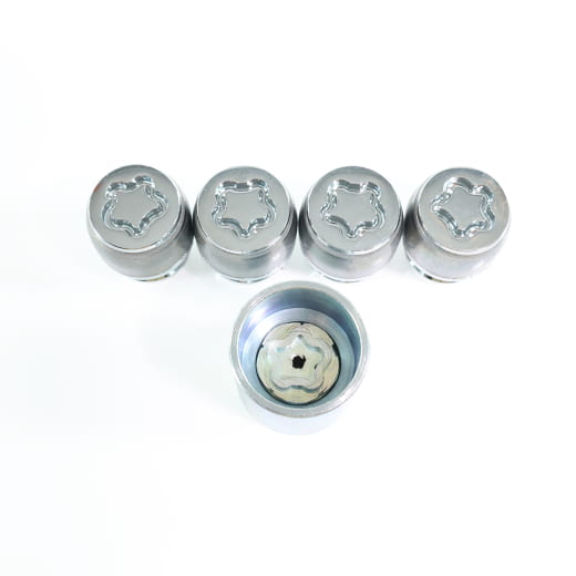Kit de sécurité de roue antivol de jante argent d'origine Kia | 66490ADE52