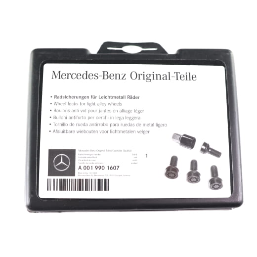 Jeu d'antivols de roue | noir | 14 x 1,5 x 27 | Original Mercedes-Benz | A0019901607