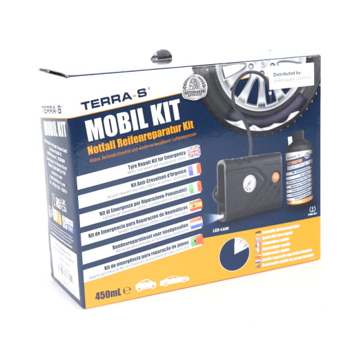 Kit riparazione pneumatici con compressore d’aria e sigillante 450ml Original VW | 5H0071211A