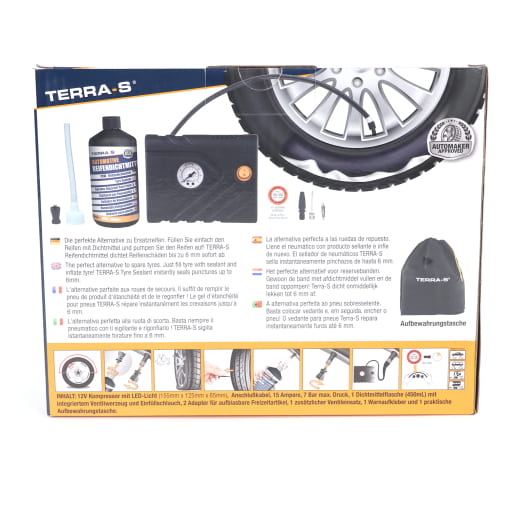 Kit riparazione pneumatici con compressore d’aria e sigillante 450ml Original VW | 5H0071211A