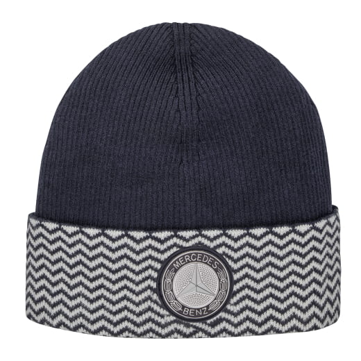 Knitted Hat Classic Navy Cashmere Genuine Mercedes-Benz | B66041804