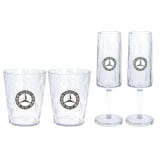 Set di bicchieri Koziol PETG Superglas 4 pezzi lavabile in lavastoviglie Mercedes-Benz