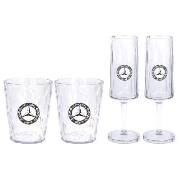 Koziol PETG Gläser Superglas-Set 4-teilig spülmaschinengeeignet Mercedes-Benz